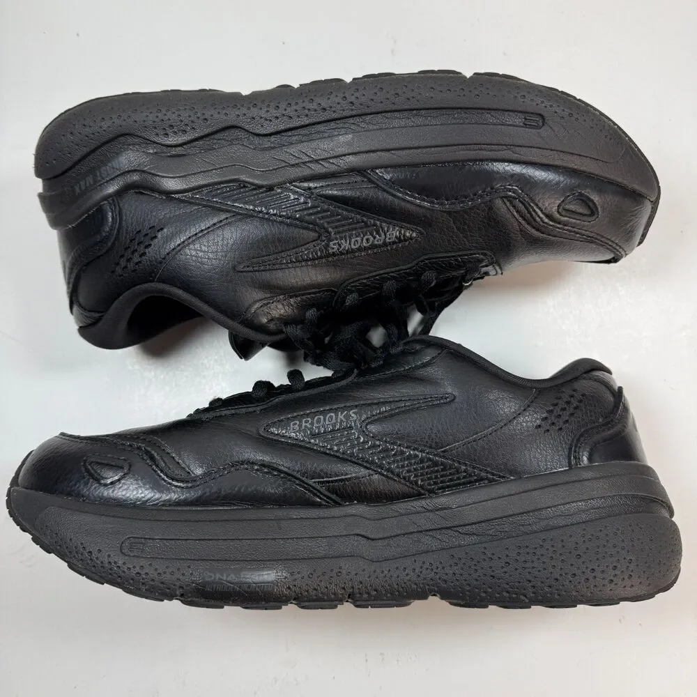 Brooks Ghost Max L 1104431D072 Mens US 10 D Running Shoes Black Leather Sneaker